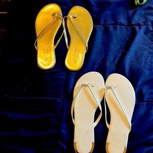 Two pairs of sandals